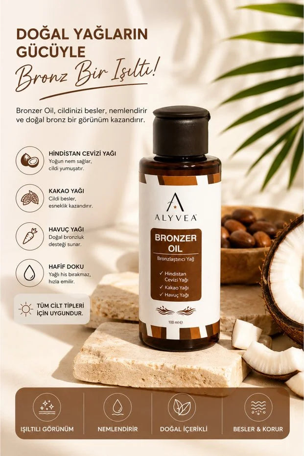 ALYVEA Bronzlaştırıcı Vücut Bakım Yağı 100 ml