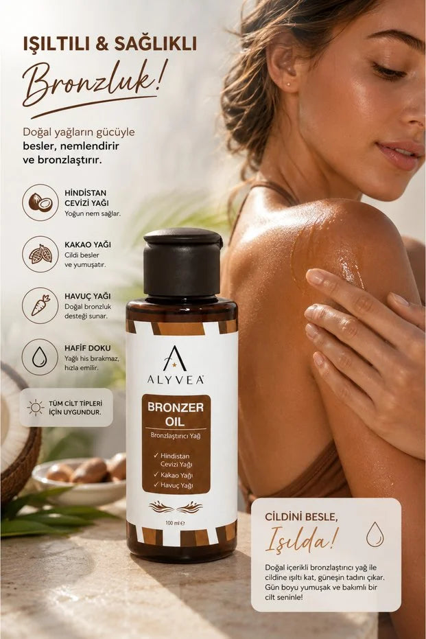 ALYVEA Bronzlaştırıcı Vücut Bakım Yağı 100 ml